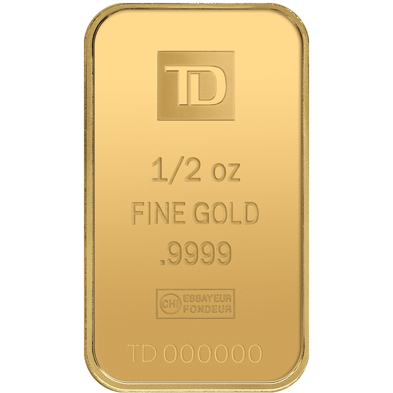 Image pour Lingot d’or TD de 1/2 oz à partir de Métaux précieux TD